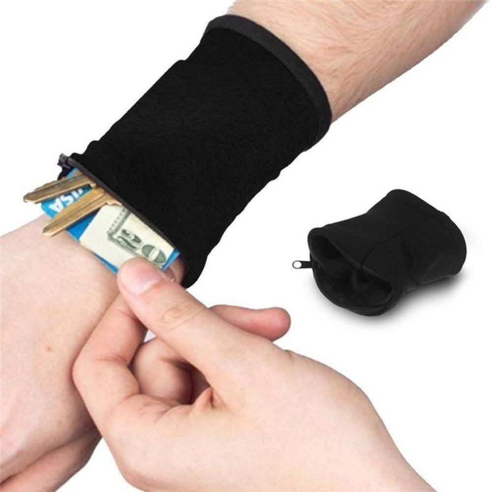 Hidden Pocket Travel Wrist Wallet