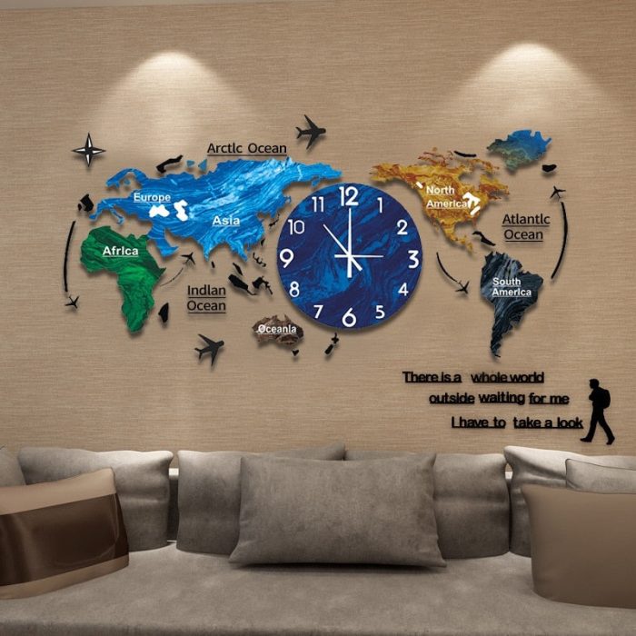 Artsy Time Unique Acrylic 3D DIY Wall Clock