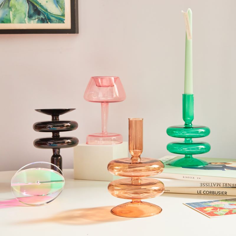 Spiral Geometric Candle Holders