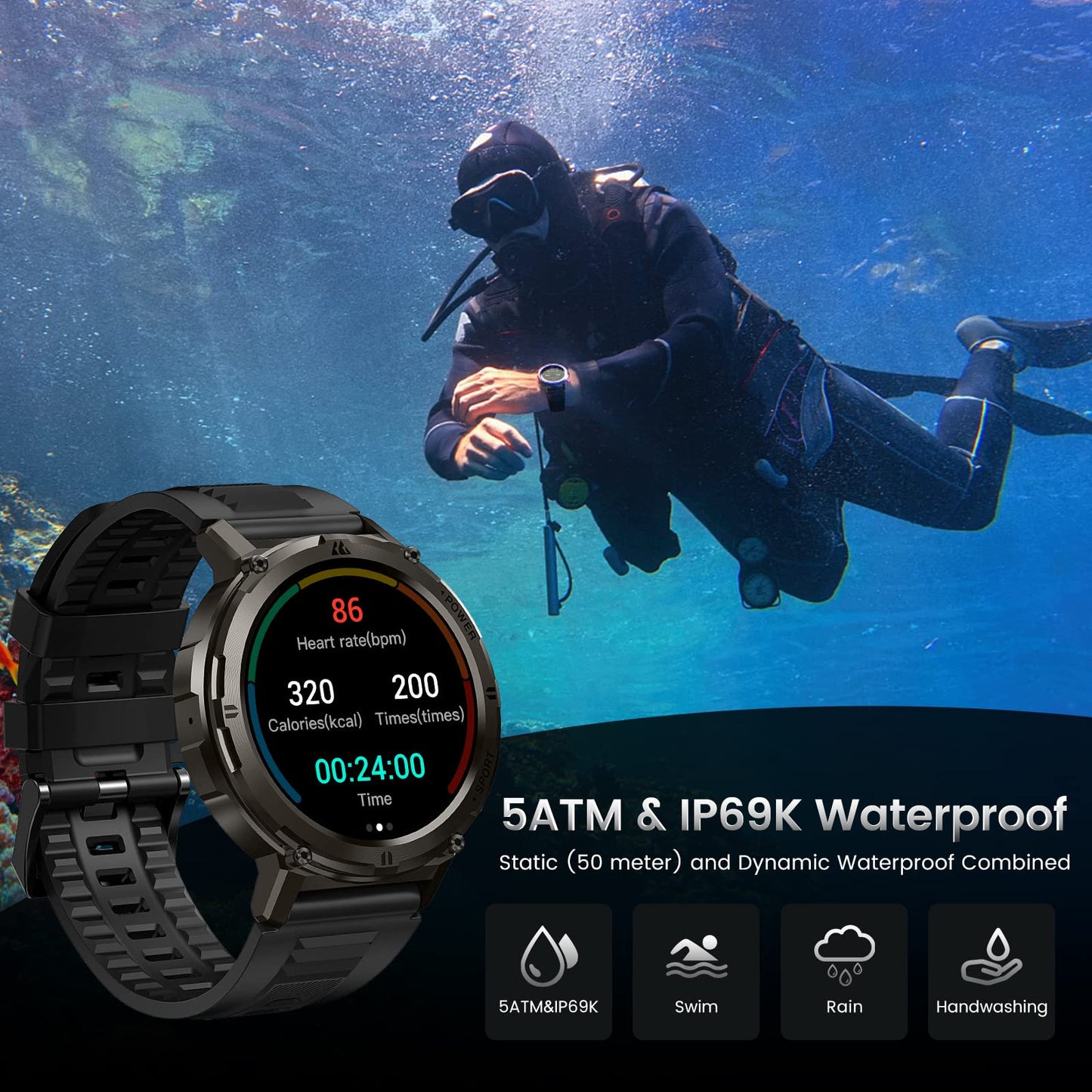 Ultra Armor Durable Military Smartwatch