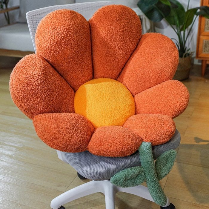 Golden Blossom Sunflower Soft Seat Cushion