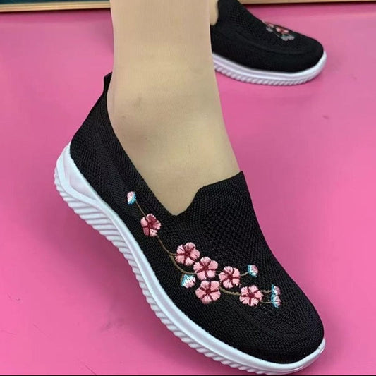 Daily Walk Lightweight Breathable Floral Sneakers