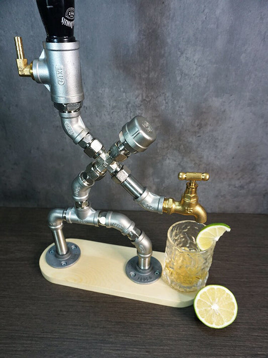 Vintage Human Industrial Pipe Drink Dispenser