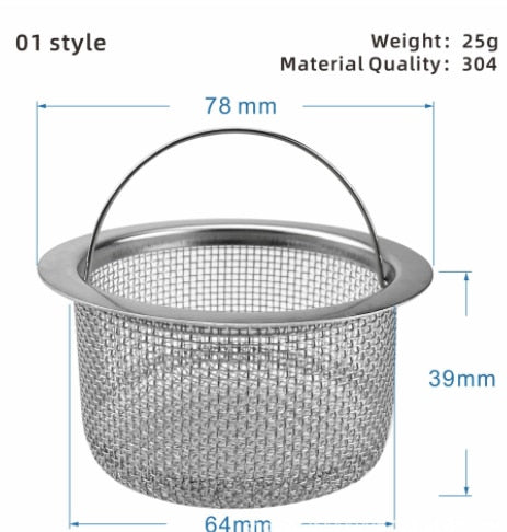 Stainless Steel Sink Drain Catch All Strainer