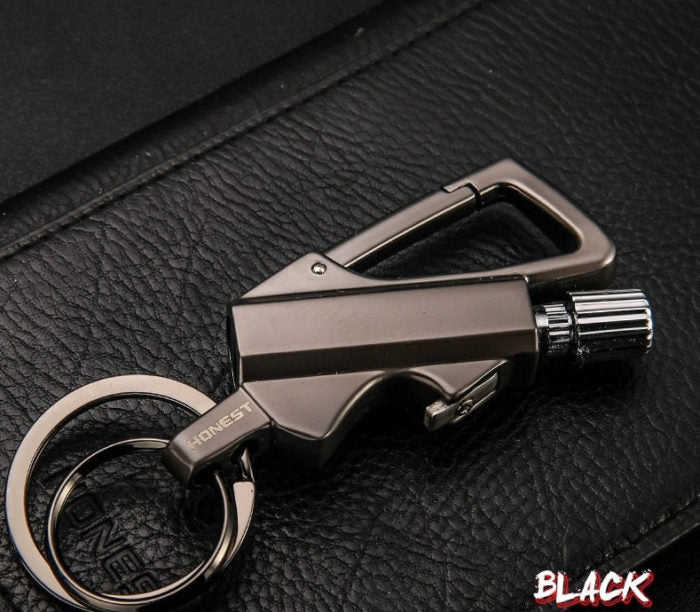 Outdoor Windproof Lighter Match Keychain - UTILITY5STORE