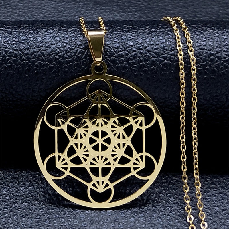 Divine Guardian Seven Archangels Stainless Steel Pendant Necklace