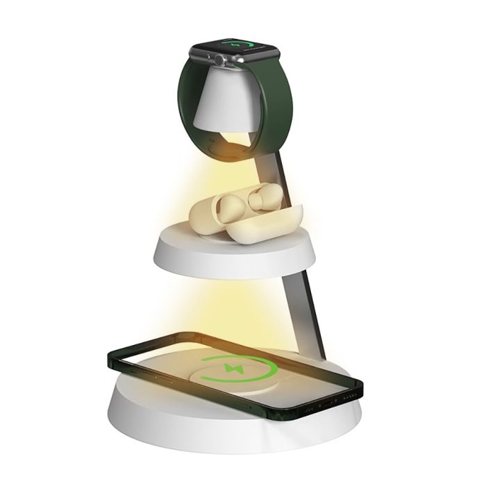 Desktop Powerhouse Multi-Device Wireless Charger Stand