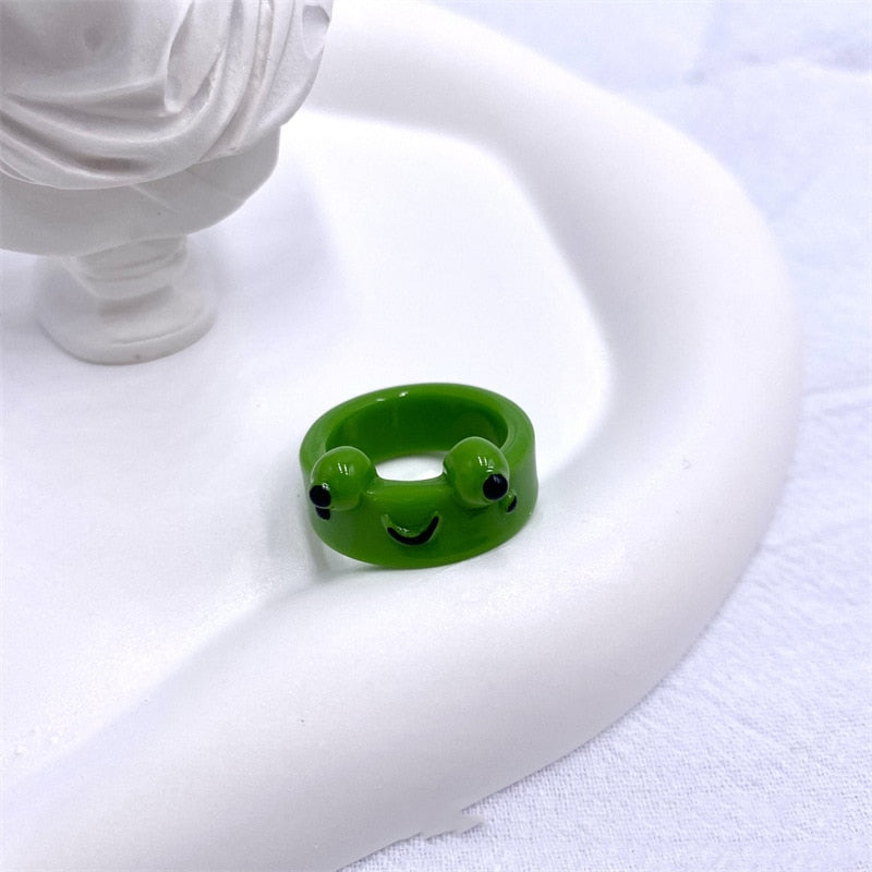 Smiling Frog Kids Ring