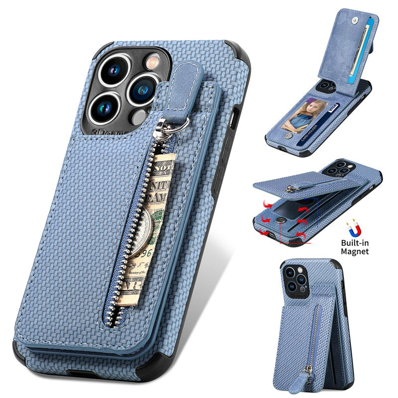 Zip Zip Elegance Wallet iPhone Case