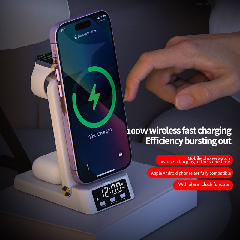 4in1 Foldable Fast Wireless Charging Dock - UTILITY5STORE