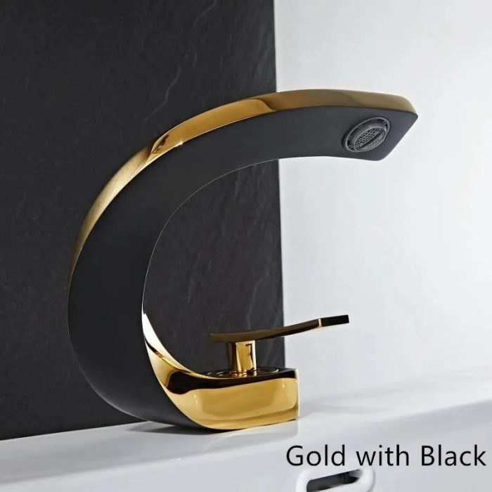 Nordic Arch Artistic Deck Mounted Faucet