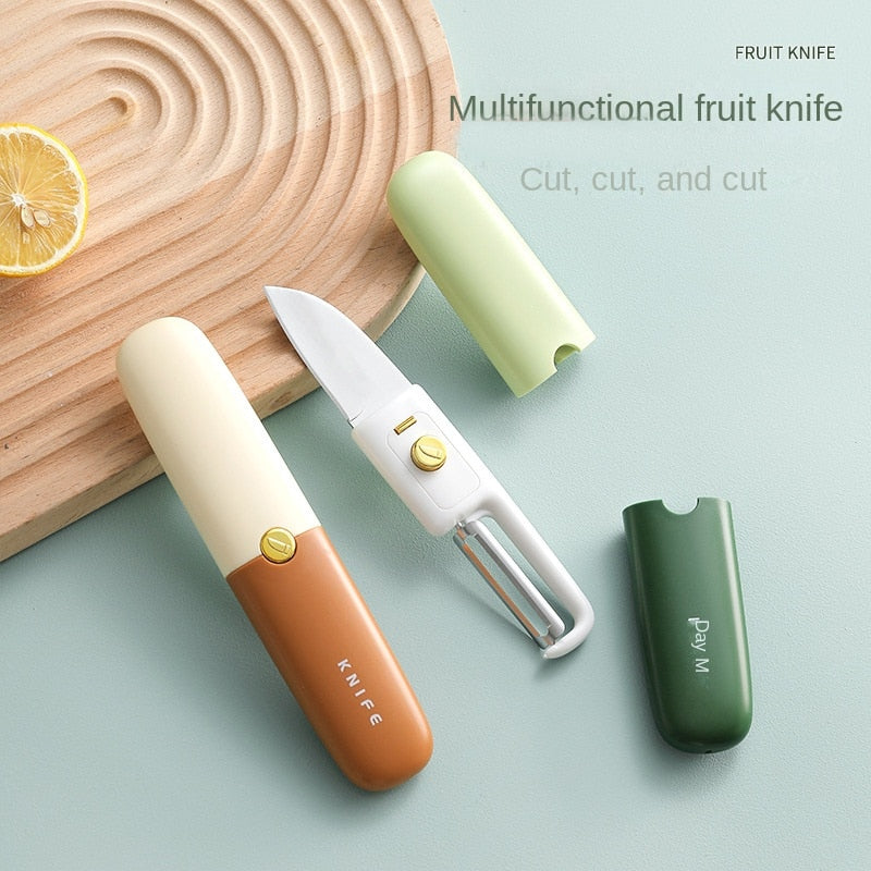 2in1 Vegetable Peeler Home Chef Mini Knife - UTILITY5STORE