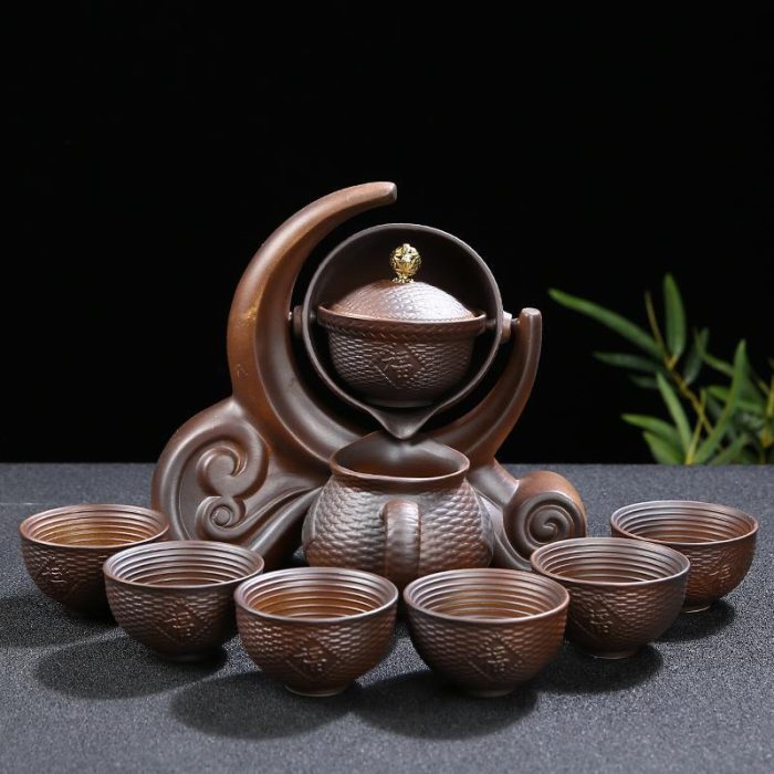 Ceramic Charm Far East Style Semi-Automatic Teapot