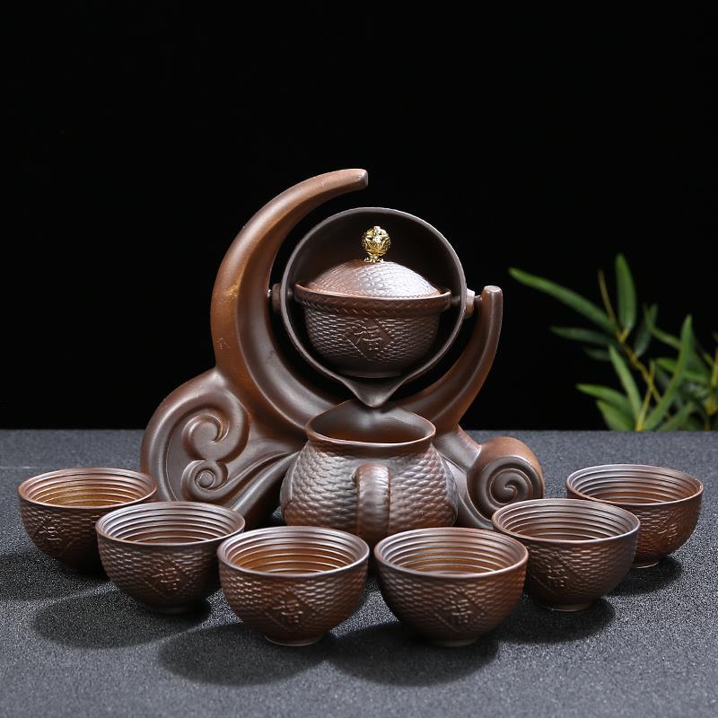 Ceramic Charm Far East Style Semi-Automatic Teapot