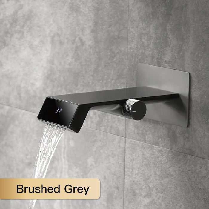 High-End Digital Display Futuristic Bathroom Faucet