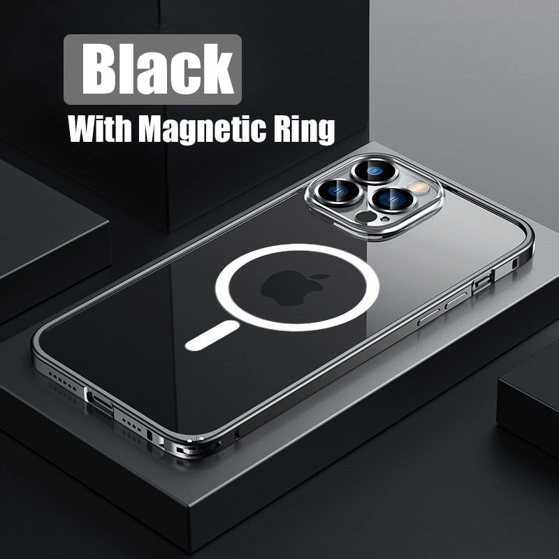 Metal Bumper Aluminum Magnetic Phone Case