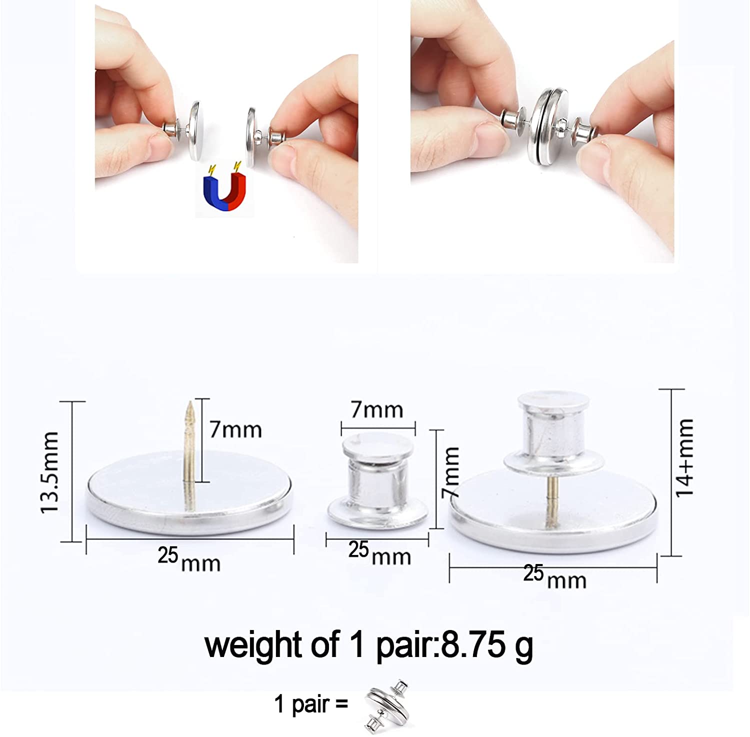 Magnetic Curtain Holder Clip Set