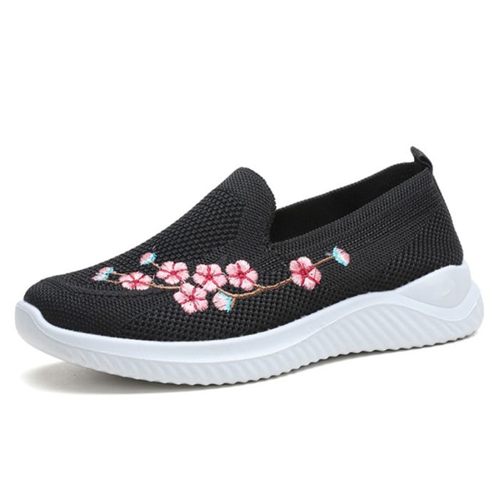 Daily Walk Lightweight Breathable Floral Sneakers