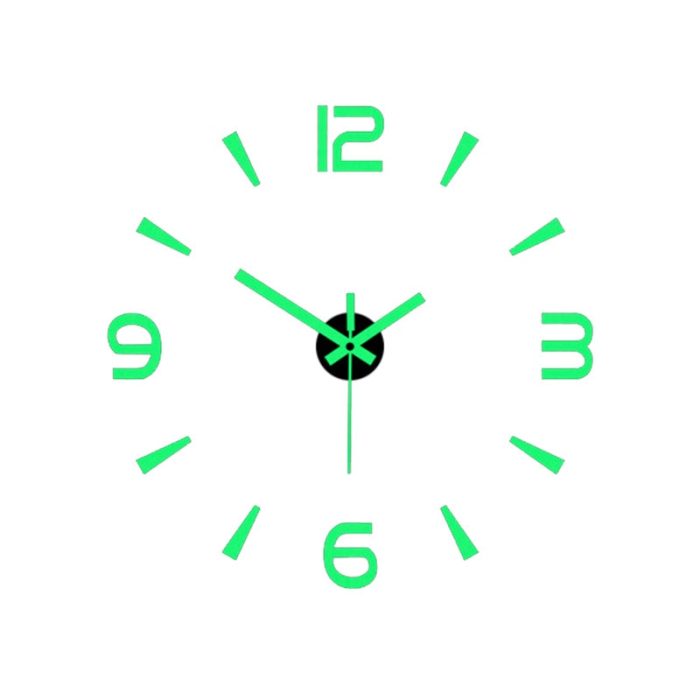 3D Luminous Silent Wall Clock - UTILITY5STORE