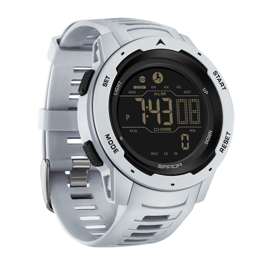 Waterproof Military Pedometer Digital Watch