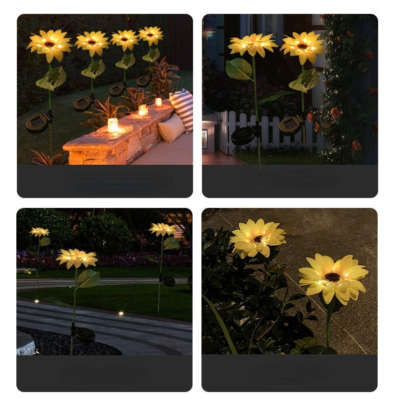 Sunflower Waterproof Solar Led Garden Lights