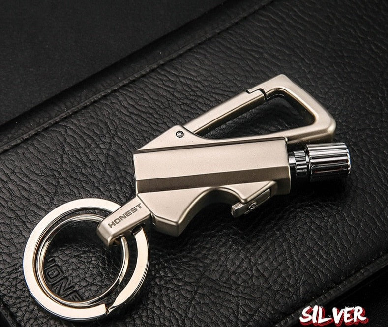 Outdoor Windproof Lighter Match Keychain - UTILITY5STORE