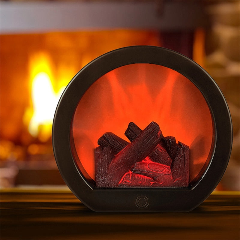 Inferno Portable Fireplace Night Lamp