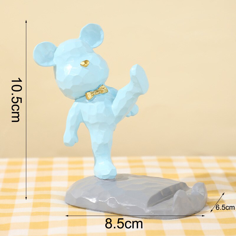 Mini Karate Bear Phone Stand