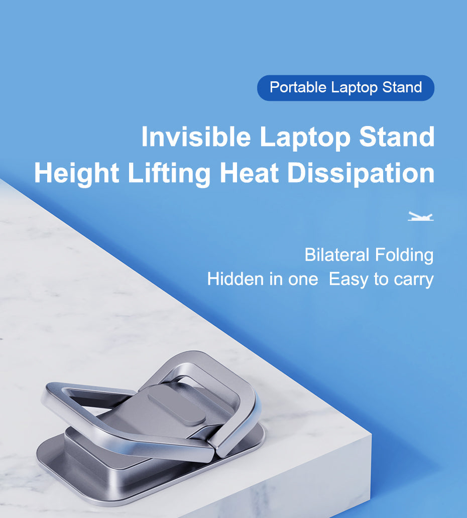 Sticky Foldable Laptop Stand Riser