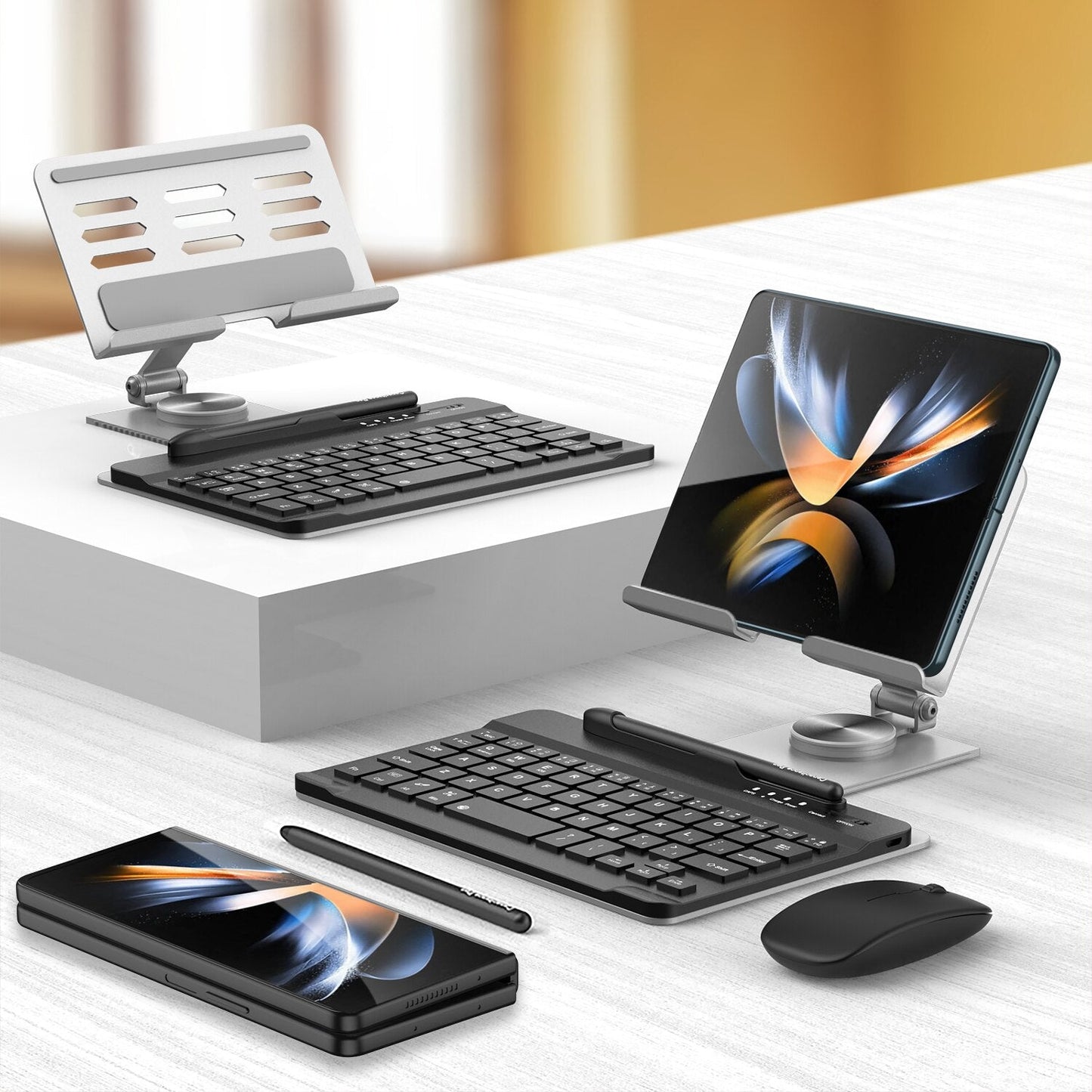 Magnetic Foldable Wireless Pro Keyboard Tablet Holder