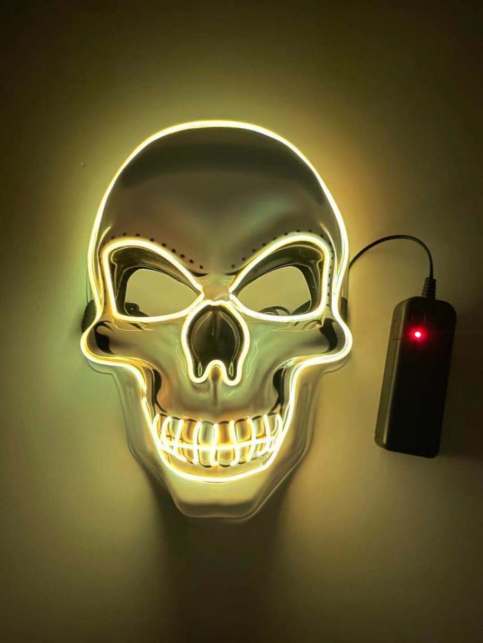 Neon LED Skeleton Party Mask