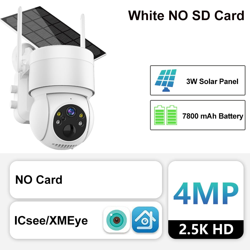 Outdoor WiFi Solar-Powered Security IP Camera - UTILITY5STORE