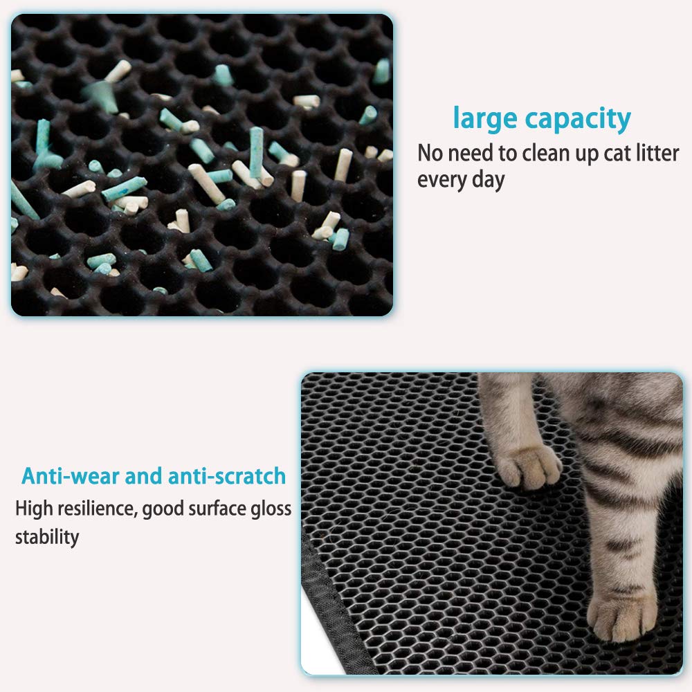 Double Layer Waterproof Cat Litter Mat - Happy2Cats
