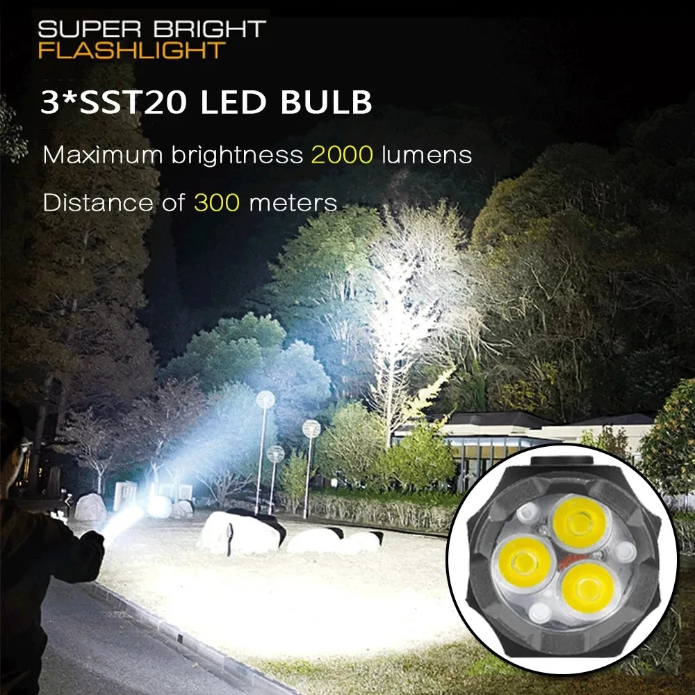Mini Powerful Beam Outdoor EDC Flashlight