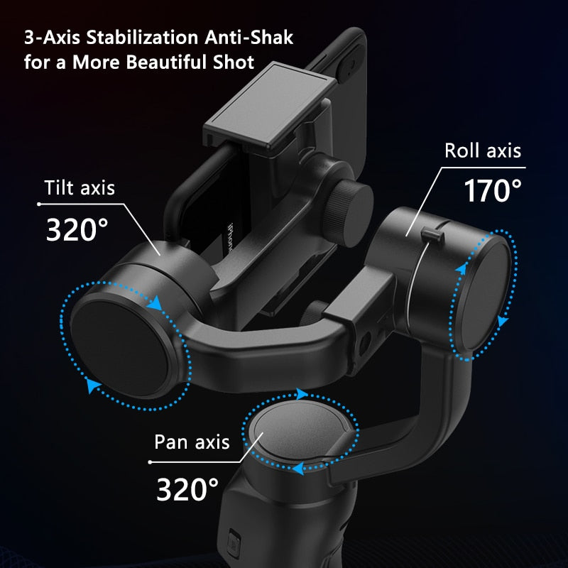 Smart Capture Axis Gimbal Handheld Stabilizer