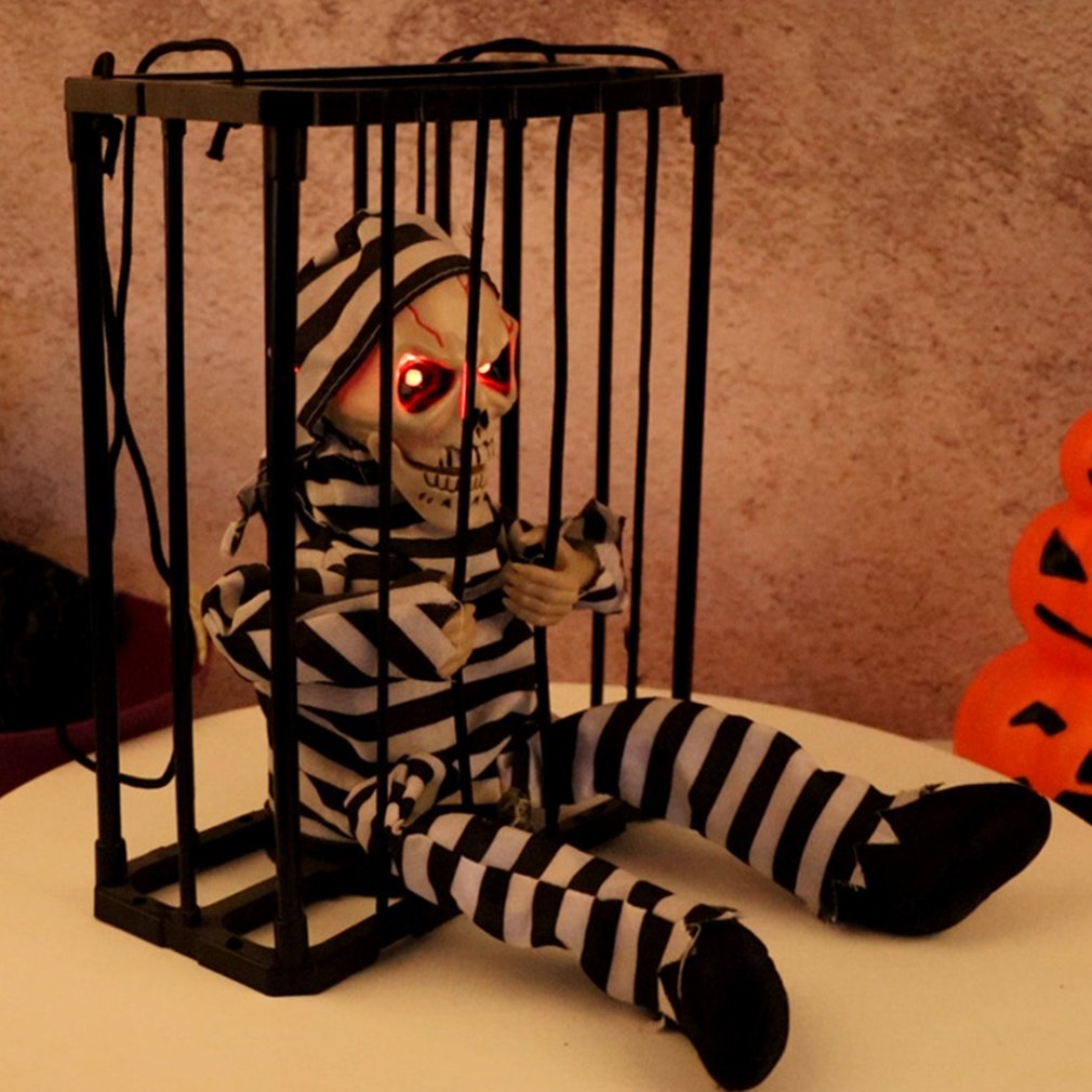 Scary Skeleton Prisoner Halloween Decoration