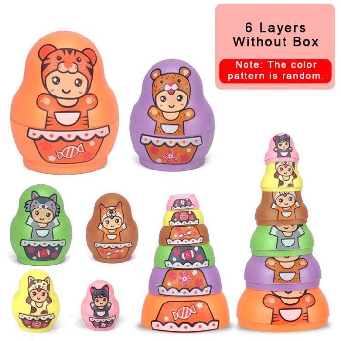 Educational Colorful Kids Matryoshka Dolls