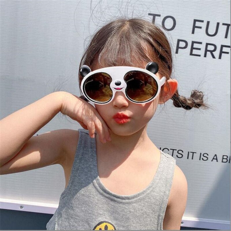 Cute Panda Soft Bracket Kids Sunglasses
