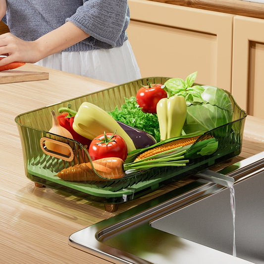 Kitchen Space Saving Dish Drainer Vegetable Basket - UTILITY5STORE