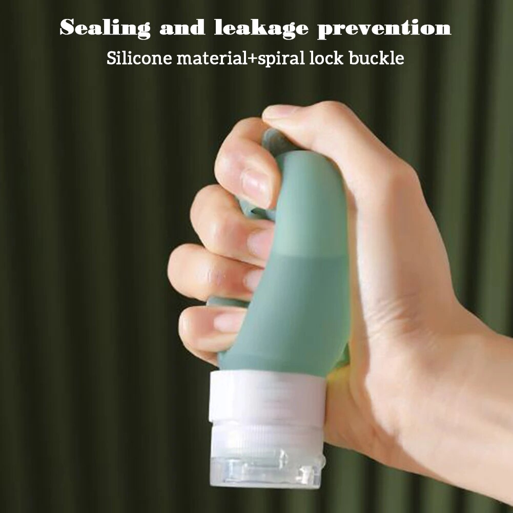 Leakproof Silicone Squeeze Bottle Travel Liquid Dispenser