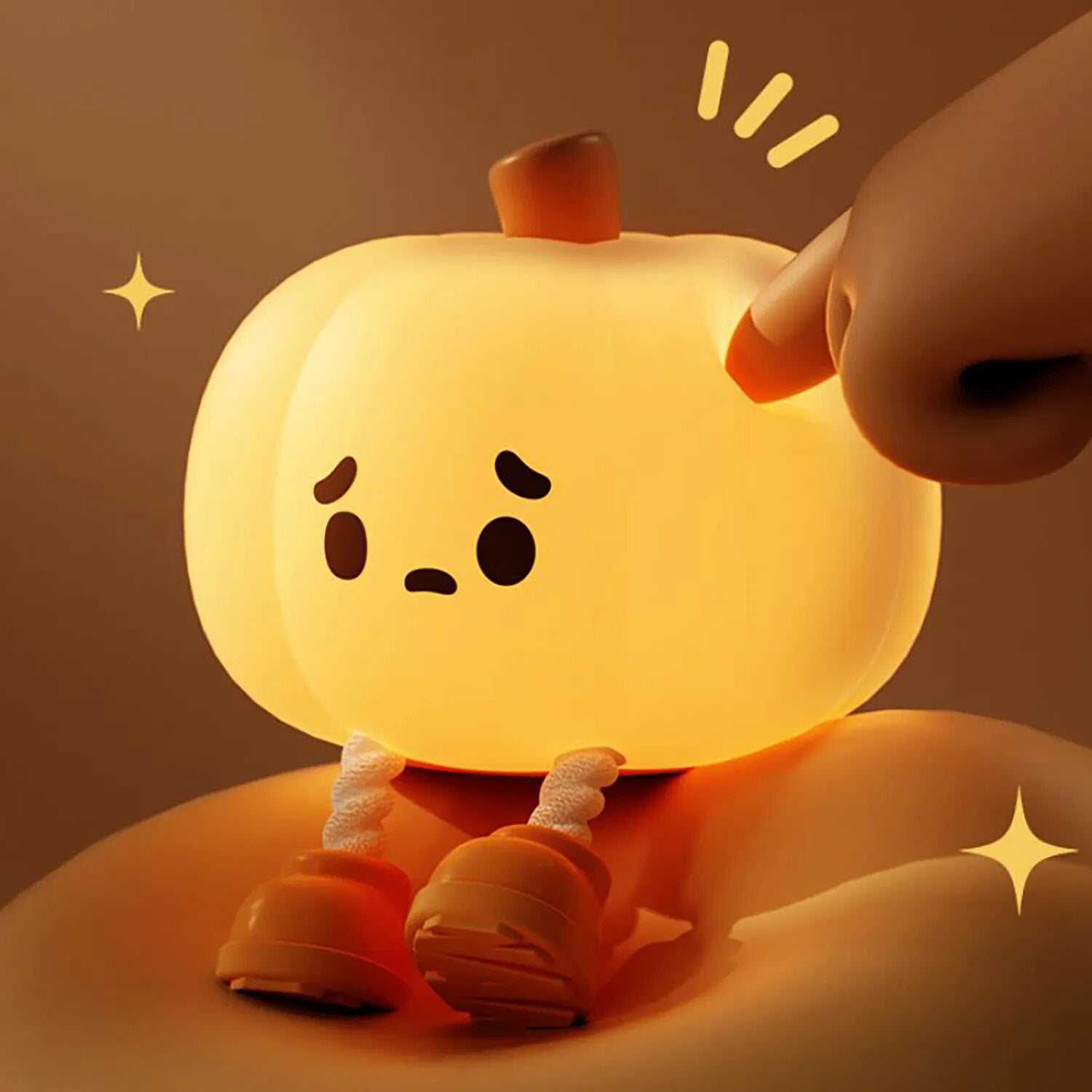 Sad Pumpkin Touch Sensor Lamp Decor - UTILITY5STORE