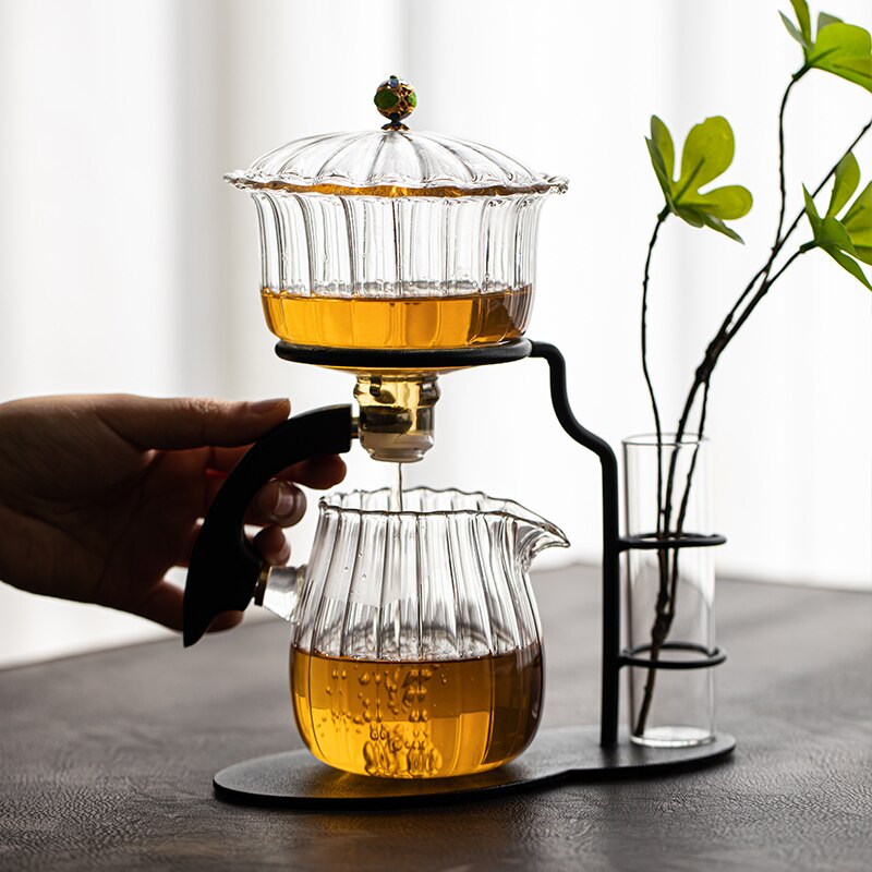 Nature Leaf Magnetic Semi-Automatic Tea Set
