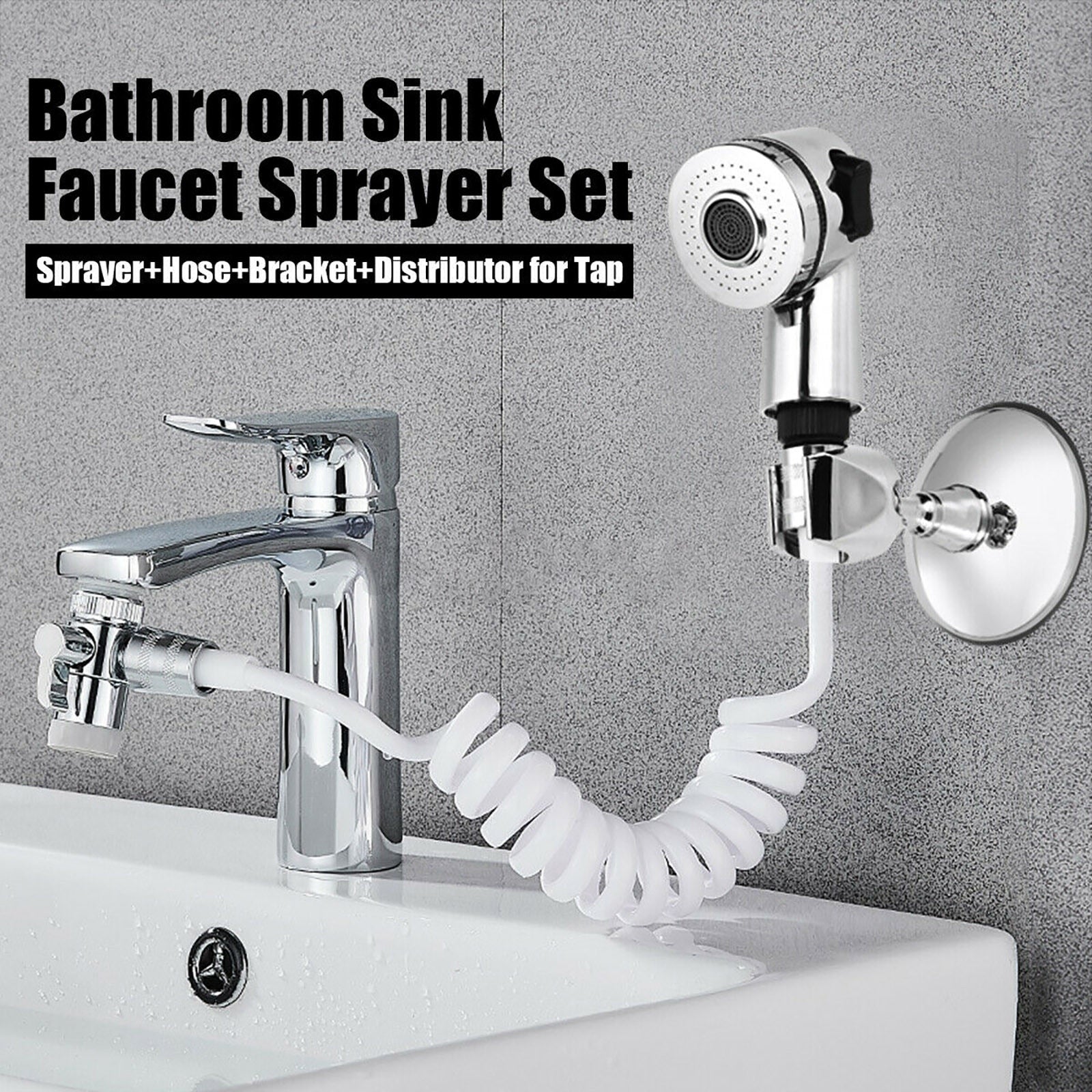 All-in-One Easy Clean Adjustable Bathroom Set