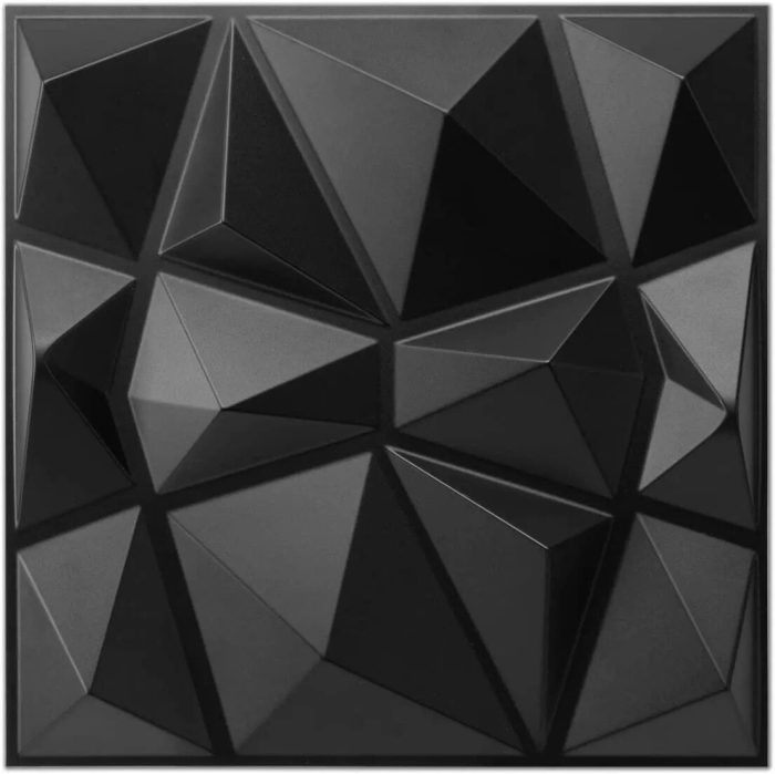3D Diamond Design Decorative Matt Wall Panel Stickers - UTILITY5STORE