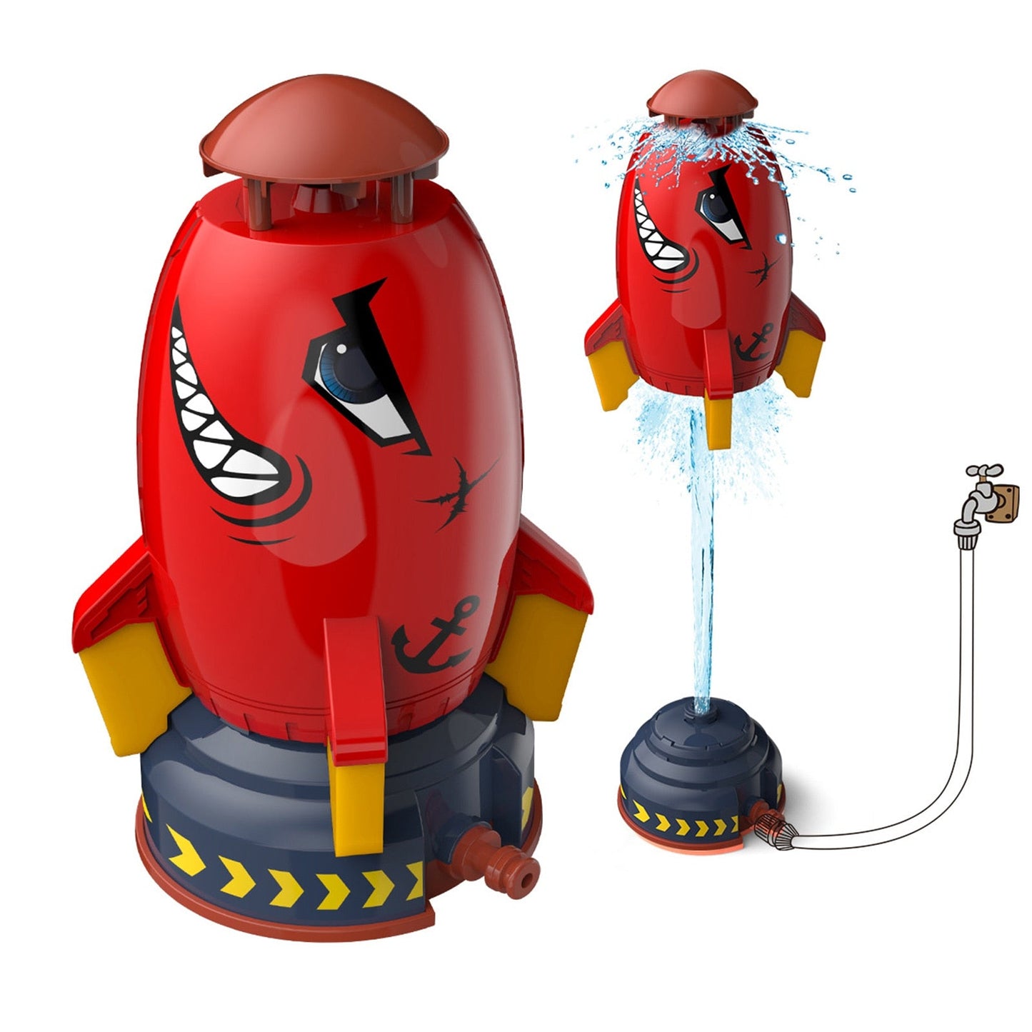Water Spray Space Rocket Launcher Kids Toy