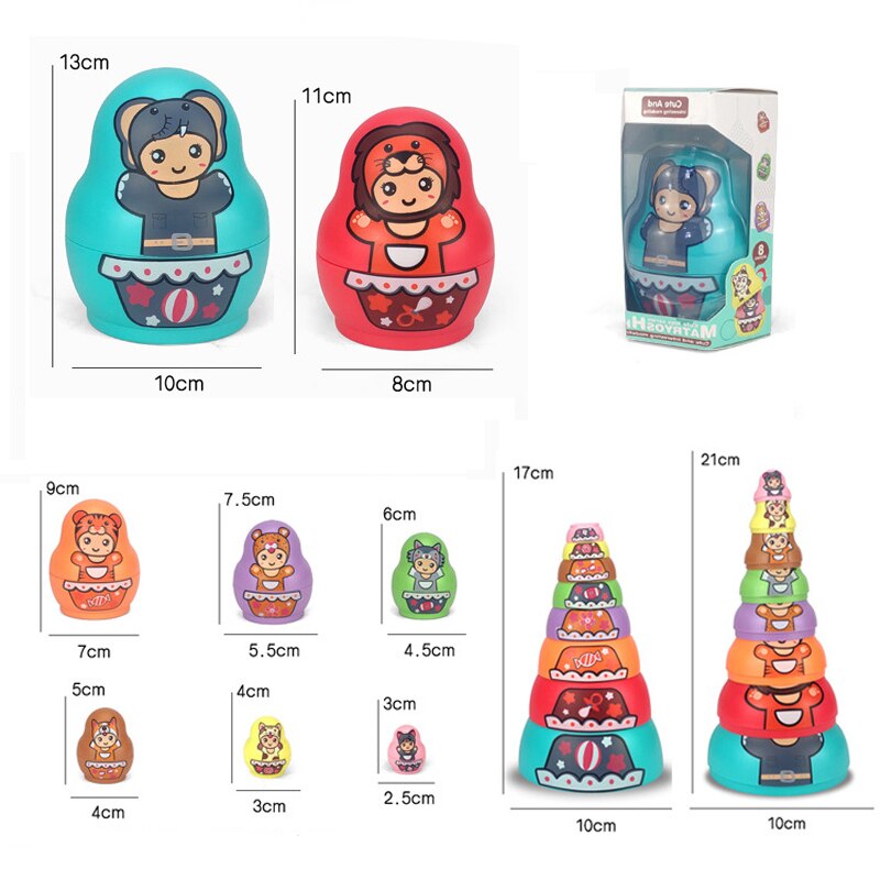 Educational Colorful Kids Matryoshka Dolls