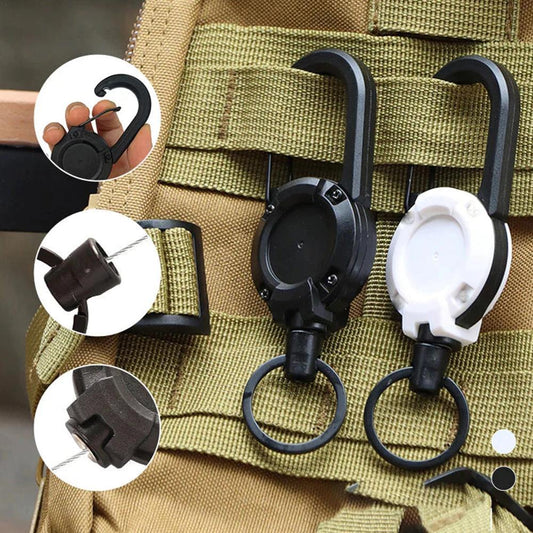 Heavy Duty Retractable Pull Practical Keychain