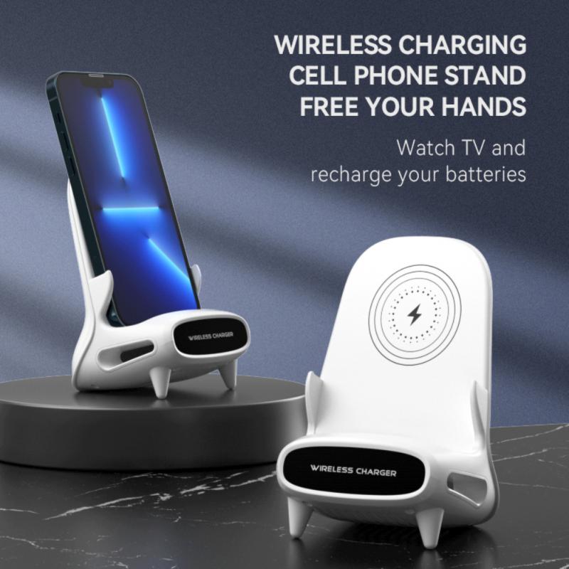 Space Chair Phone Holder Wireless Charging Station