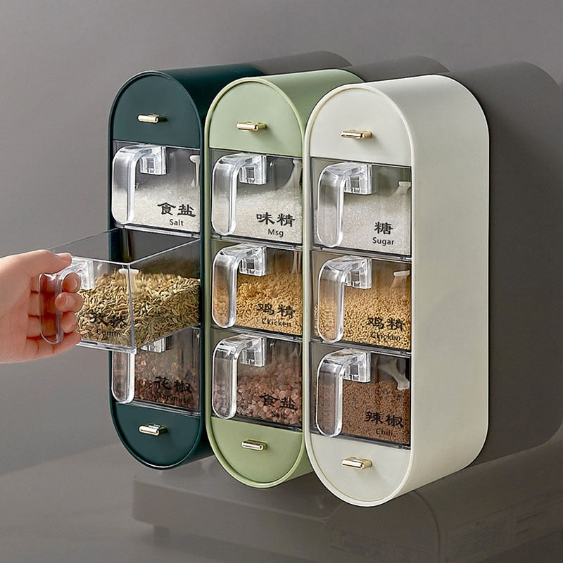 Kitchen Organizer Wall-Mounted Seasoning Station - UTILITY5STORE