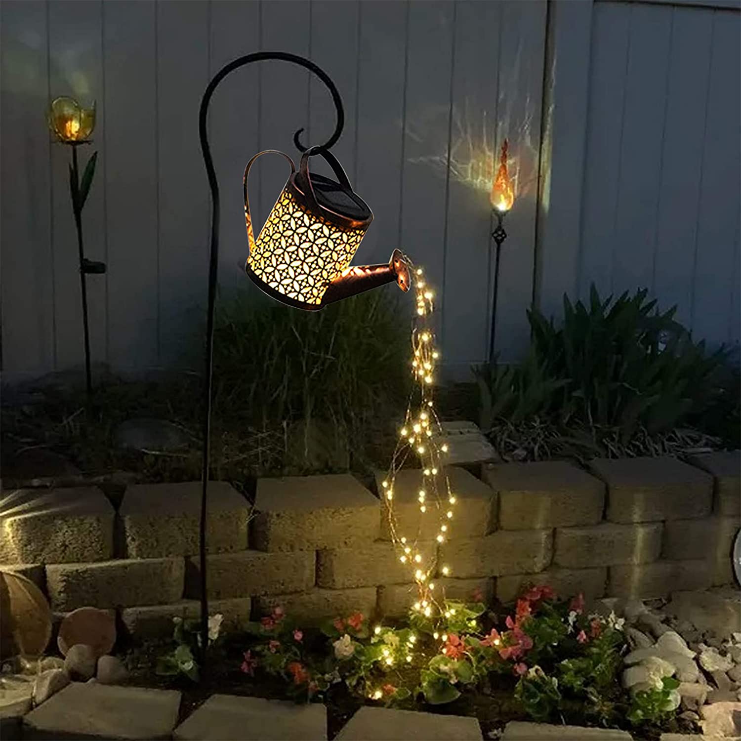 Garden Watering Solar-Powered Can Patio Light